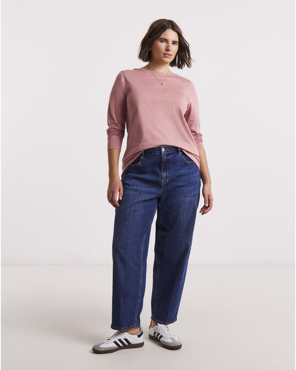 Simply Be Pink 3 Pack Slash Neck Tops