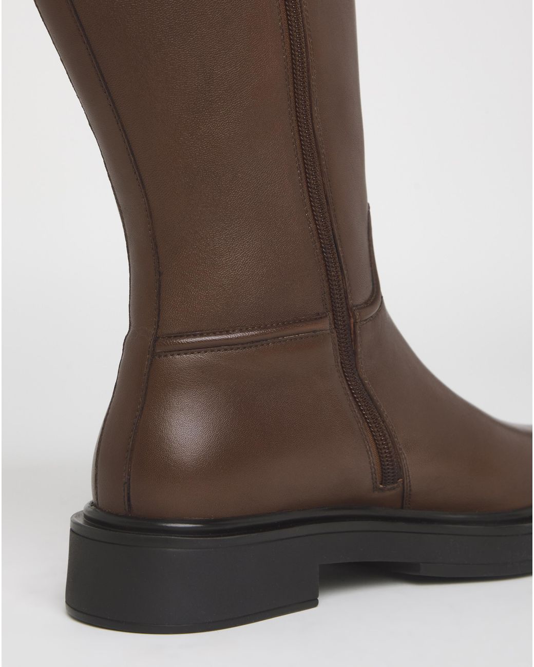 Simply Be Natural Leather Knee Riding Boots Ex Wide Sc