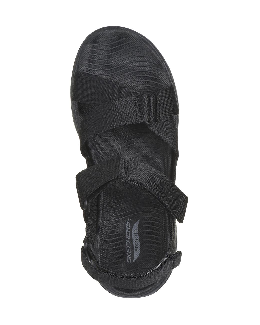 Skechers White Go Walk Arch Fit Sandals