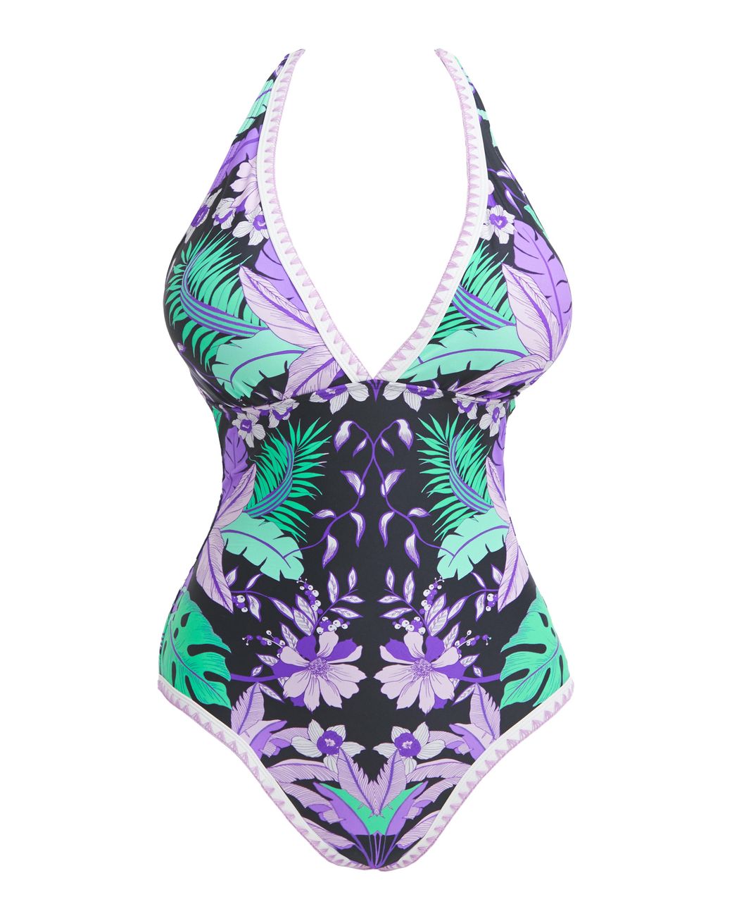 Figleaves Blue Frida Swimsuit Regular Length