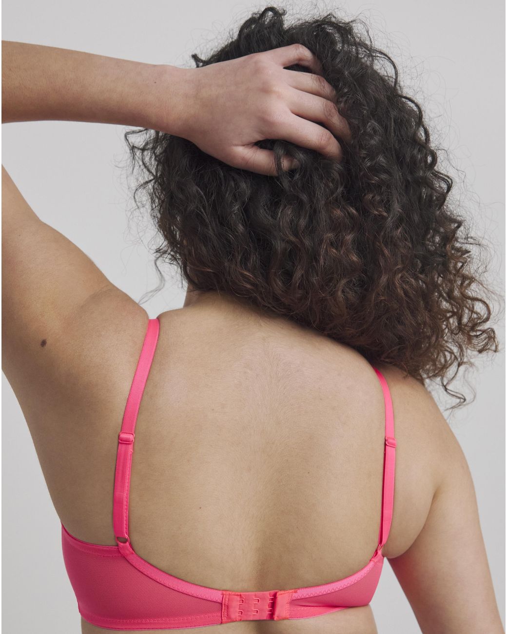 Figleaves Red Harper Geometric Lace Bra
