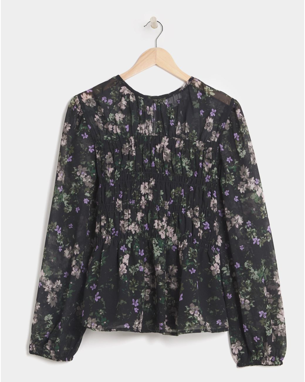Simply Be Multicolor Georgette Shirred Blouse