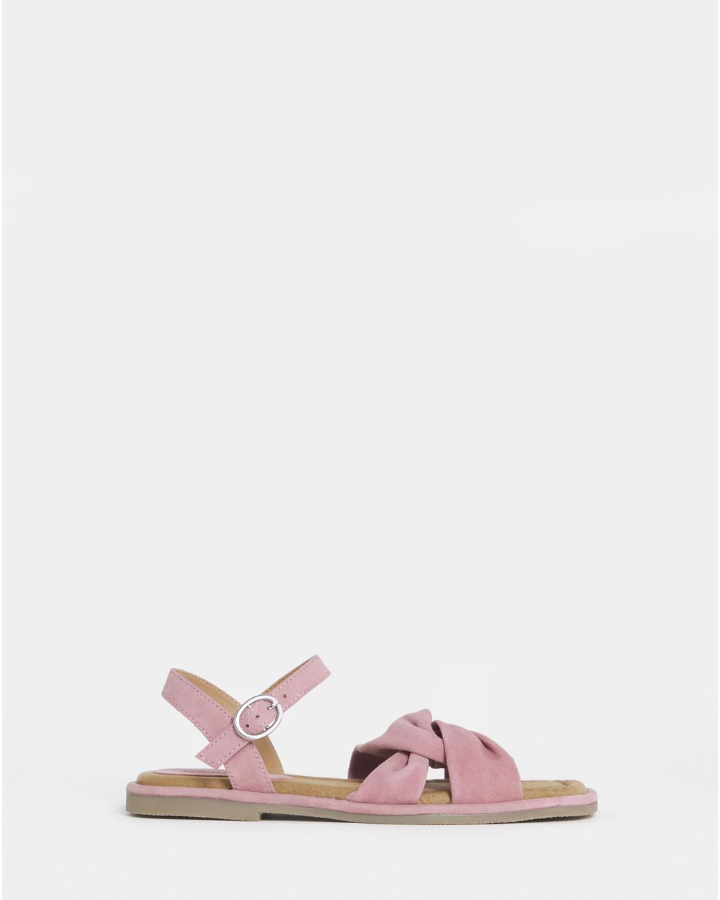 JD Williams White Soft Twist Two Part Sandals Wide