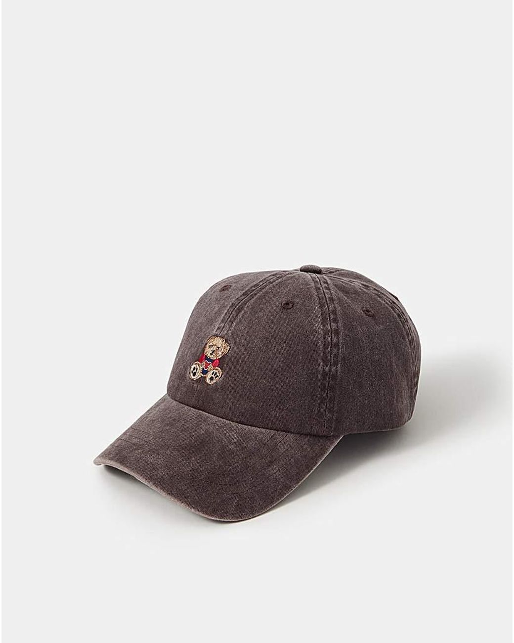 Accessorize Brown Teddy Bear Denim Cap