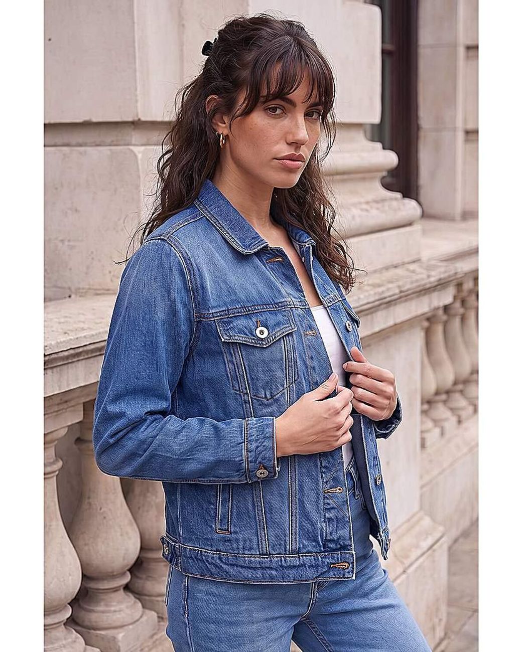 Roman Blue Roman Classic Cotton Denim Jacket