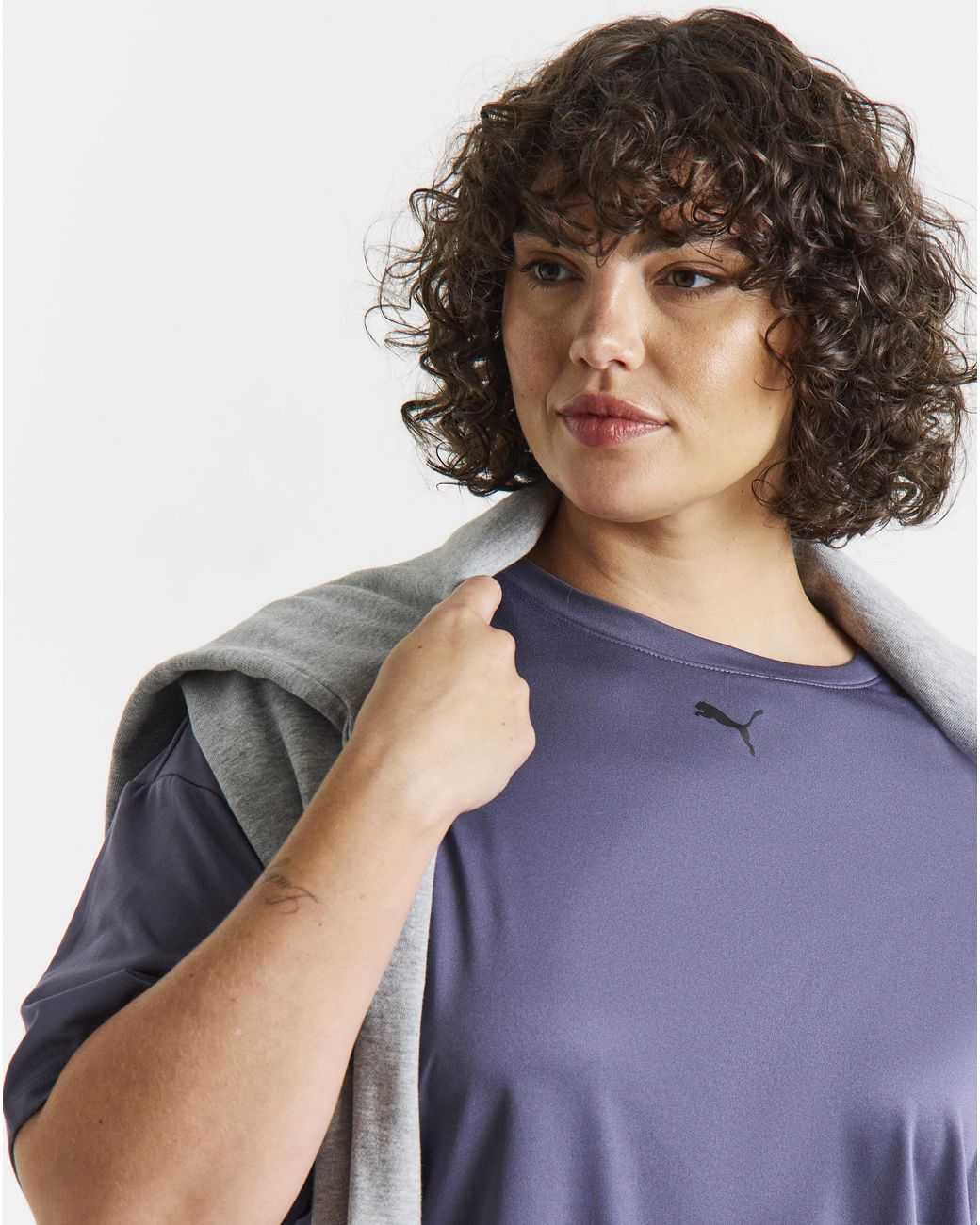 PUMA Blue Essential Relaxed Tee