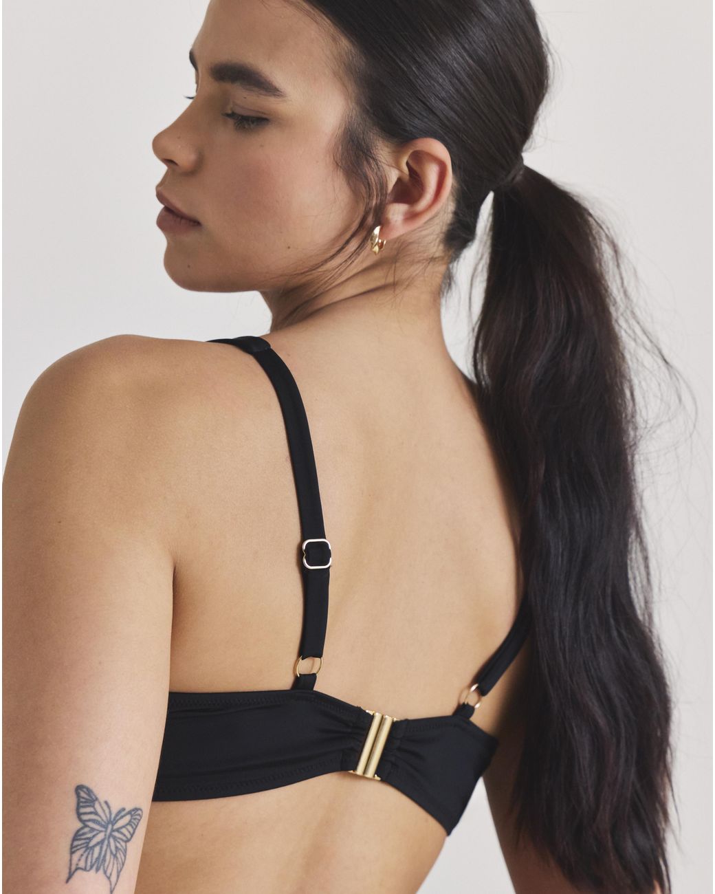 MAGISCULPT Black Hardware Detail Bikini Top