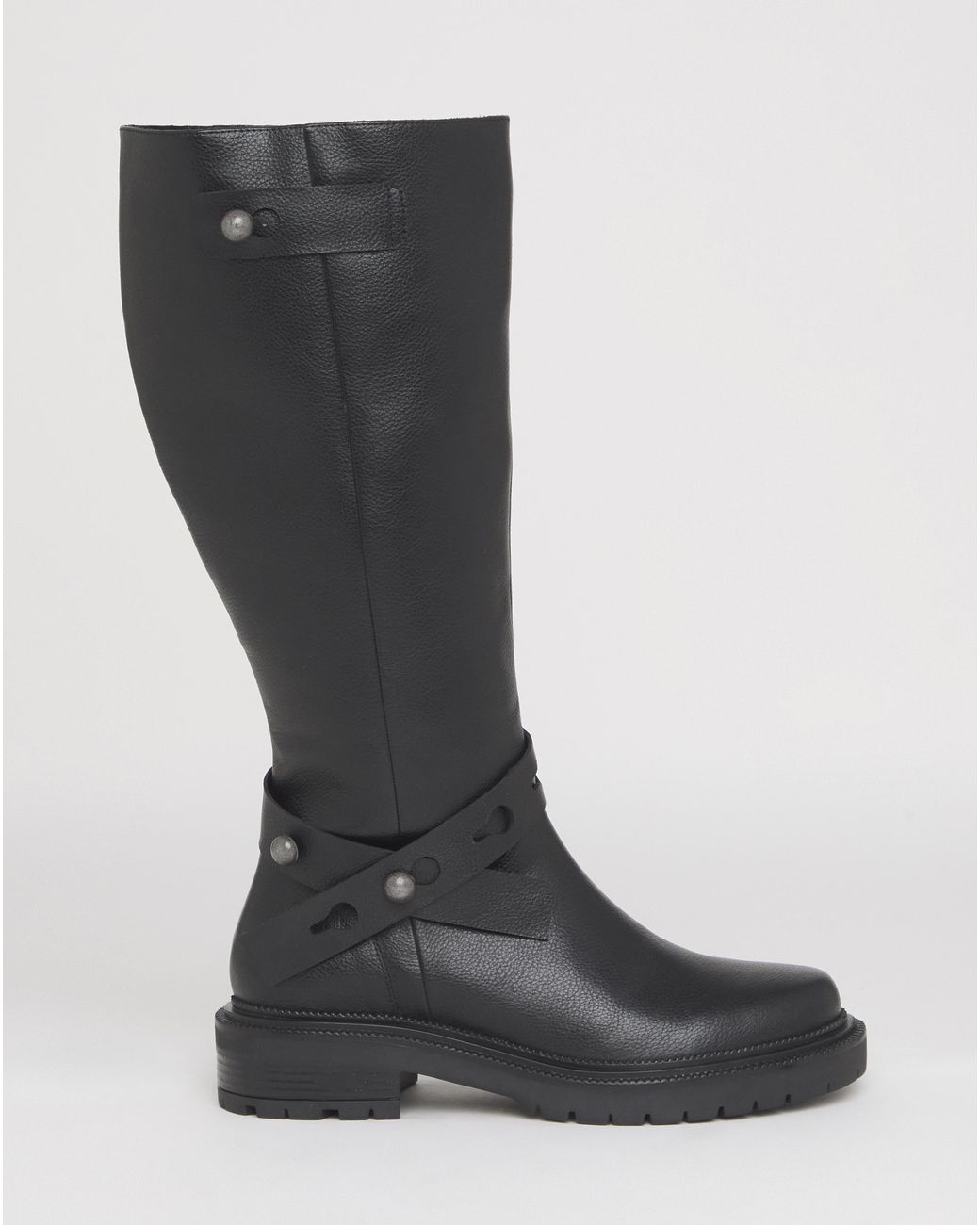 Simply Be Gray Casual Knee High Boots Wide C
