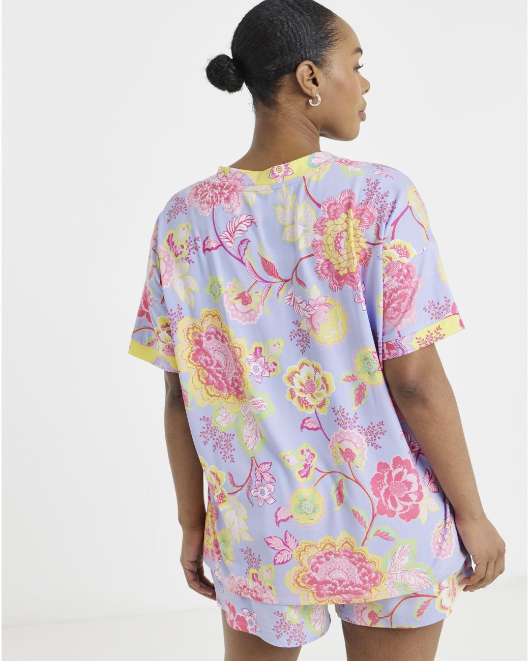 Figleaves White Floral Shortie Pyjama Set