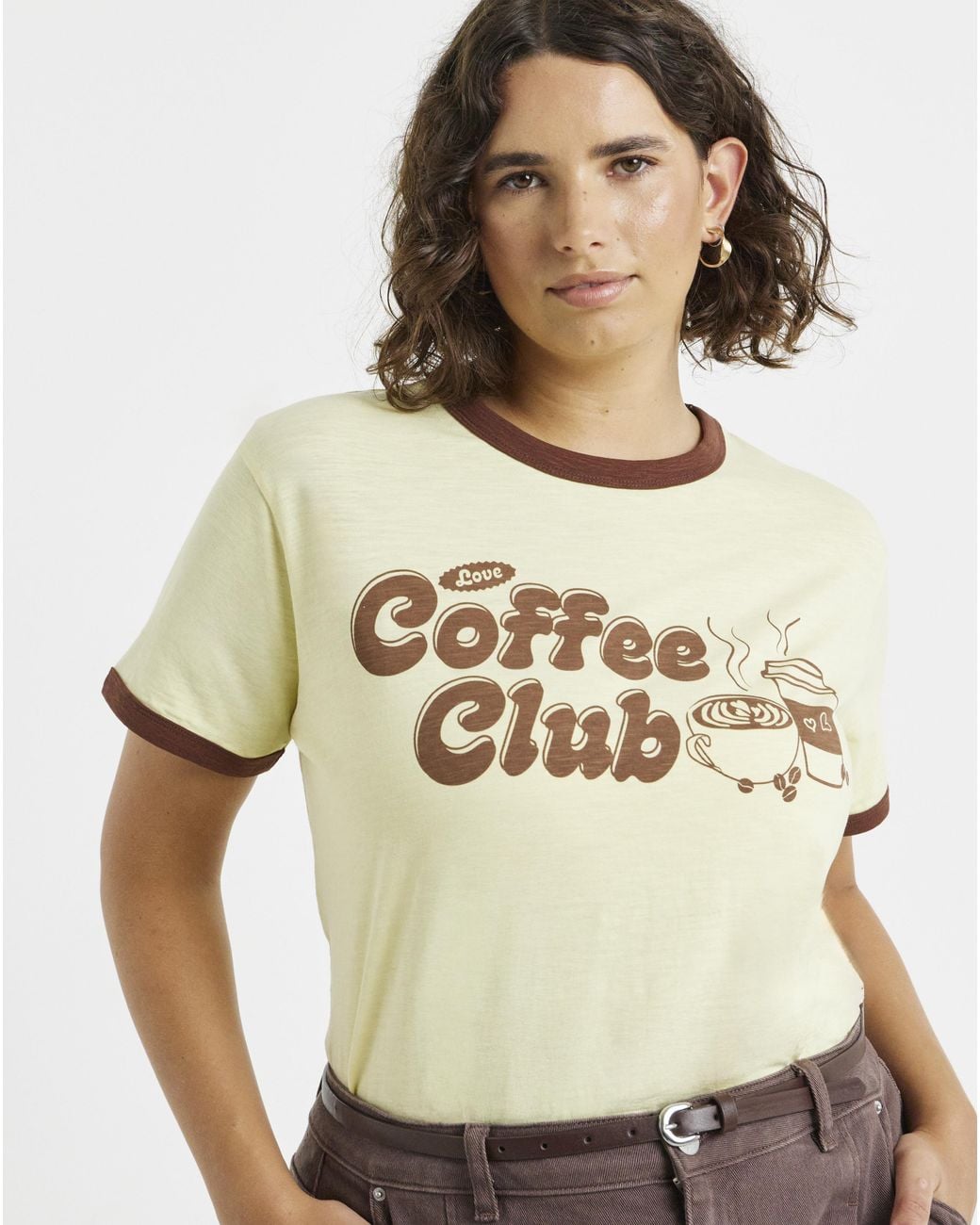 Simply Be Natural Slogan Ringer Tee