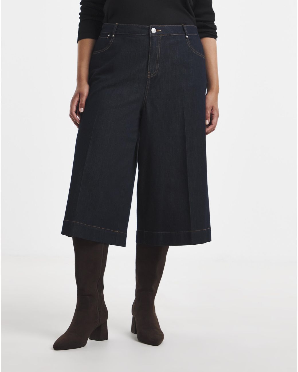 Simply Be Blue Culotte Jeans