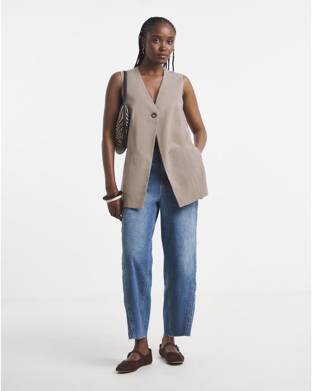 Simply Be Natural Longline Waistcoat