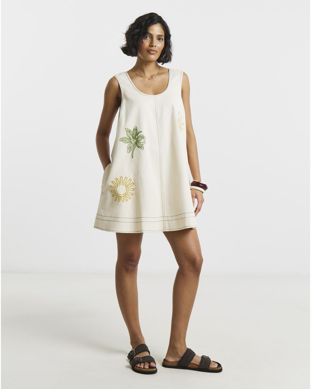 Native Youth Natural Ny Swing Mini Dress