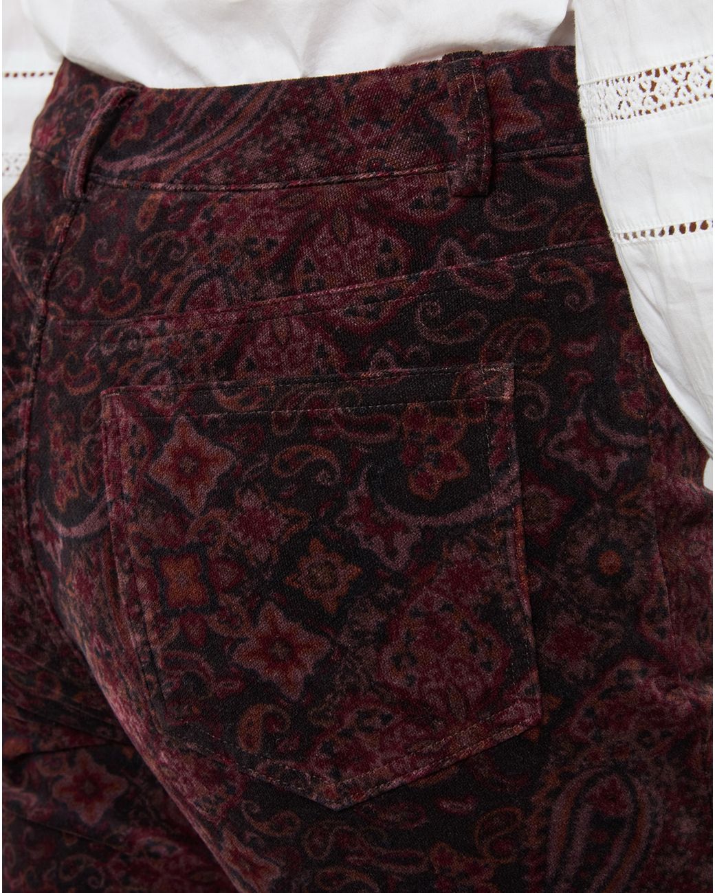 Joe Browns Brown Printed Moleskin Trouser