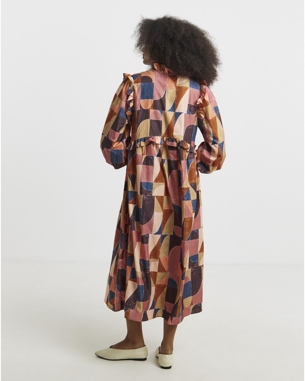 Native Youth White Printed Maxi Dress