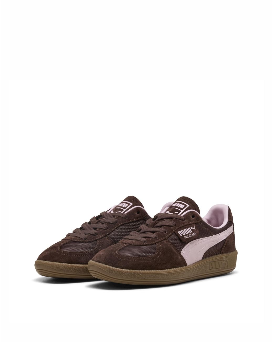 PUMA Brown Palermo Vintage Sneakers