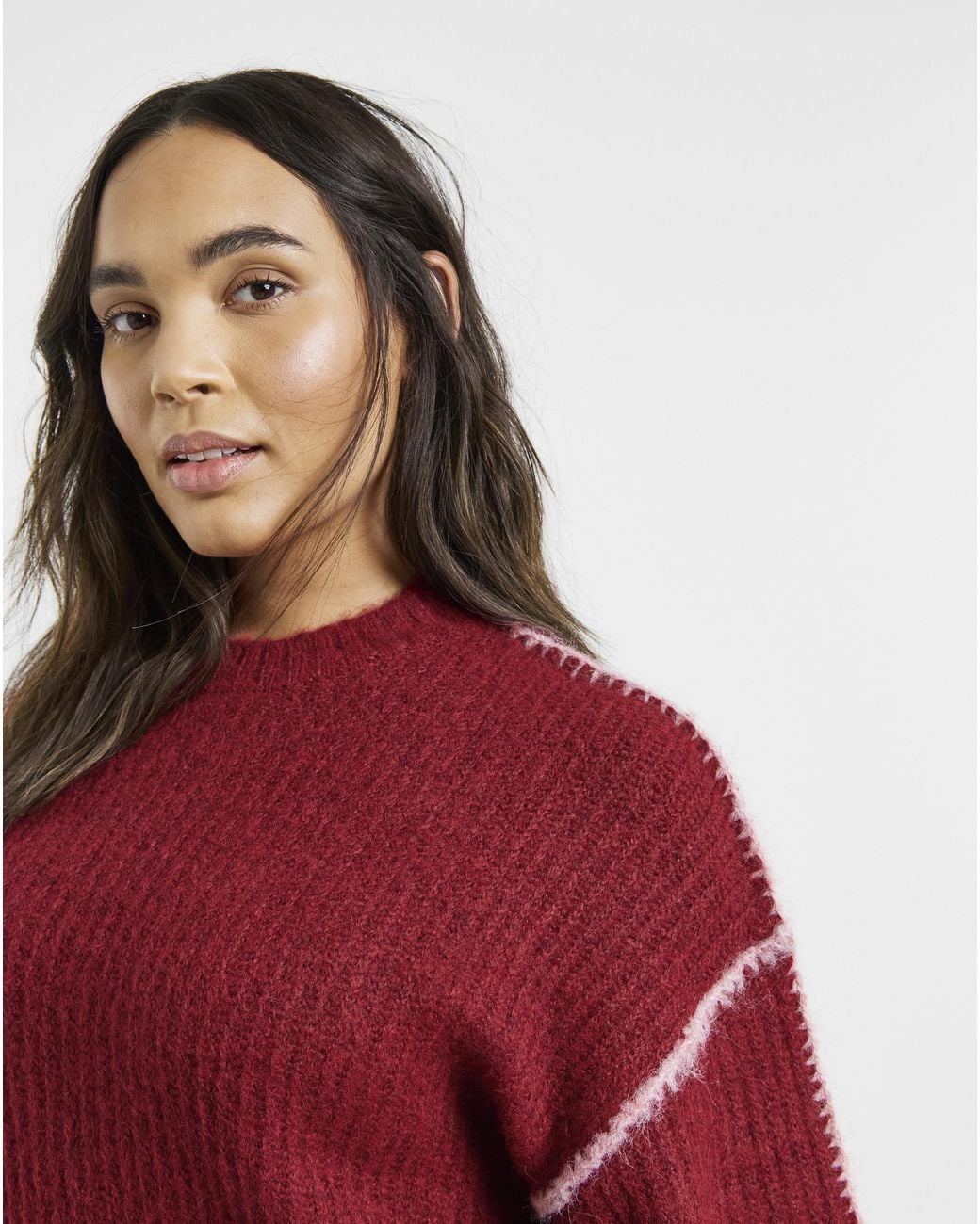 Native Youth Red Knitted Jumper