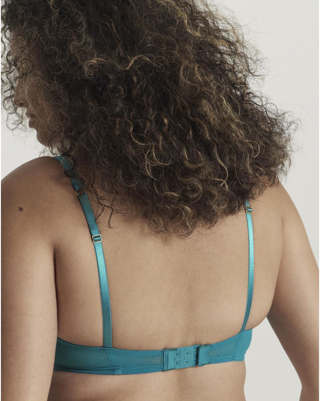 Figleaves Blue Pulse Underwired Plunge Bra
