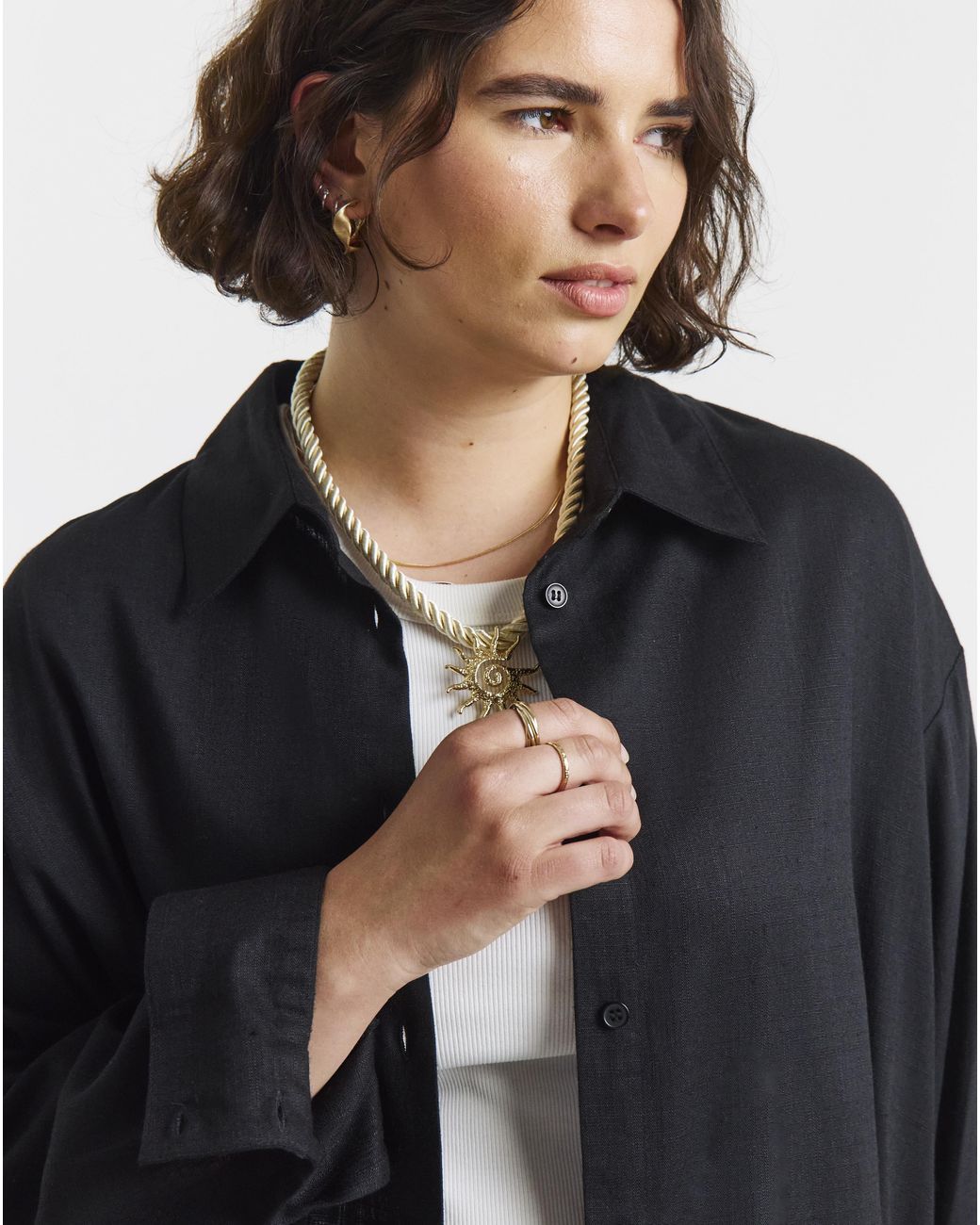 Simply Be Blue Linen Shirt