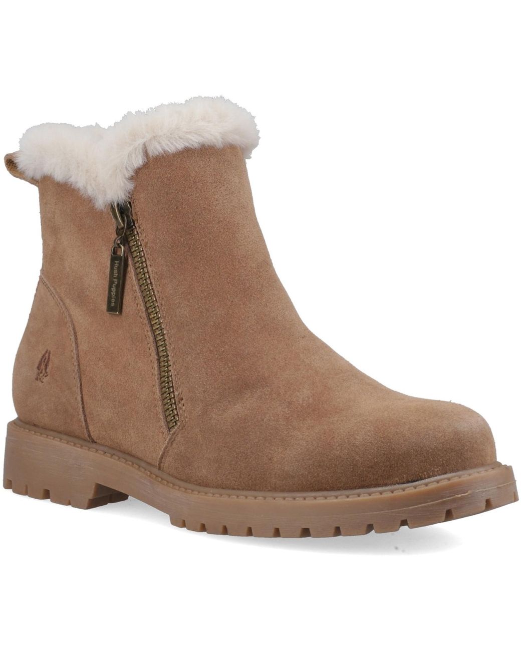 Hush Puppies Brown Hollis Zip Boot