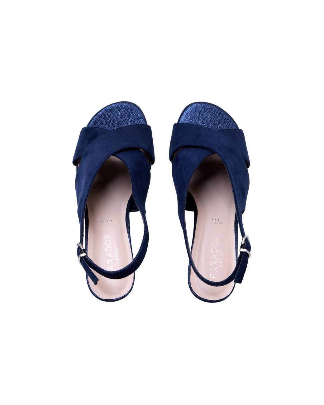 Paradox London Blue Neroli Wide Fit Sandals