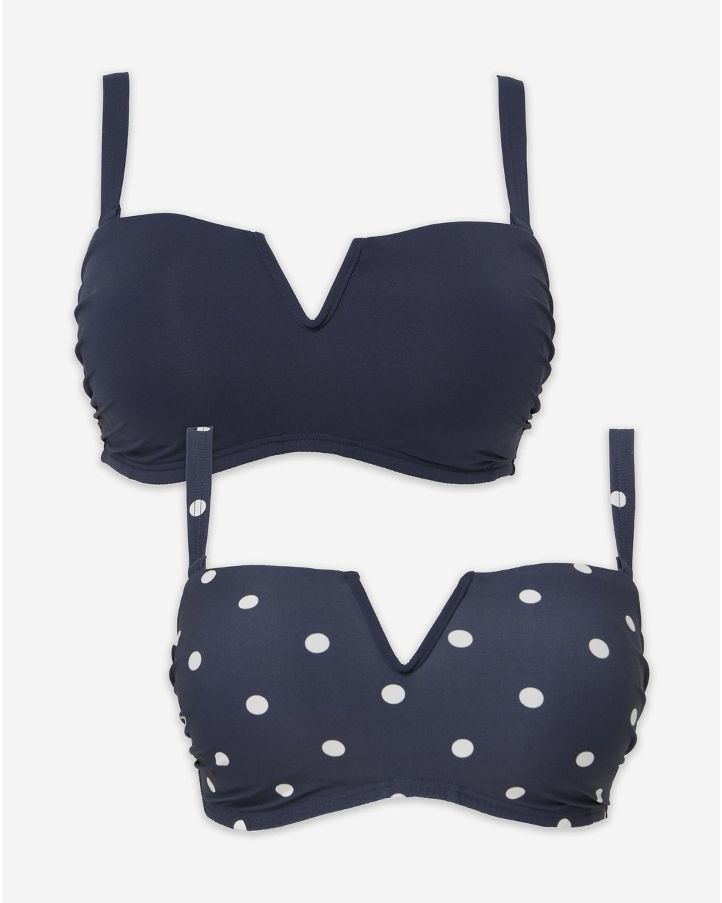 MAGISCULPT Black 2 Pack Bandeau Bikini Tops
