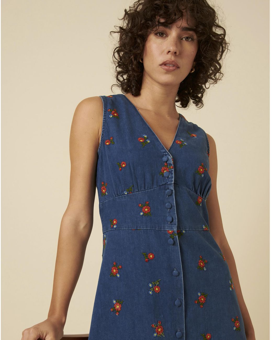 Nobody's Child Blue Midi Dress