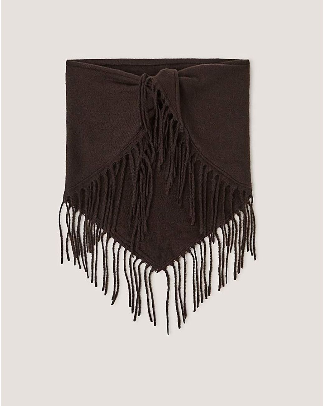 Monsoon Metallic Beatrice Knit Triangle Scarf