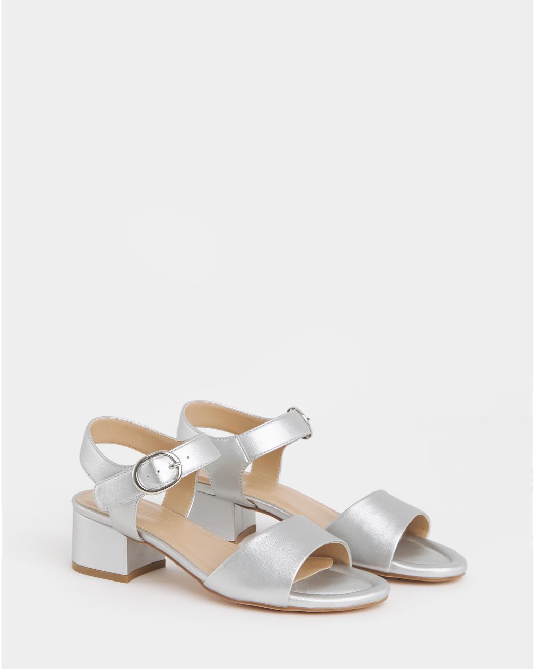 JD Williams Green Two Part Block Heel Extra Wide