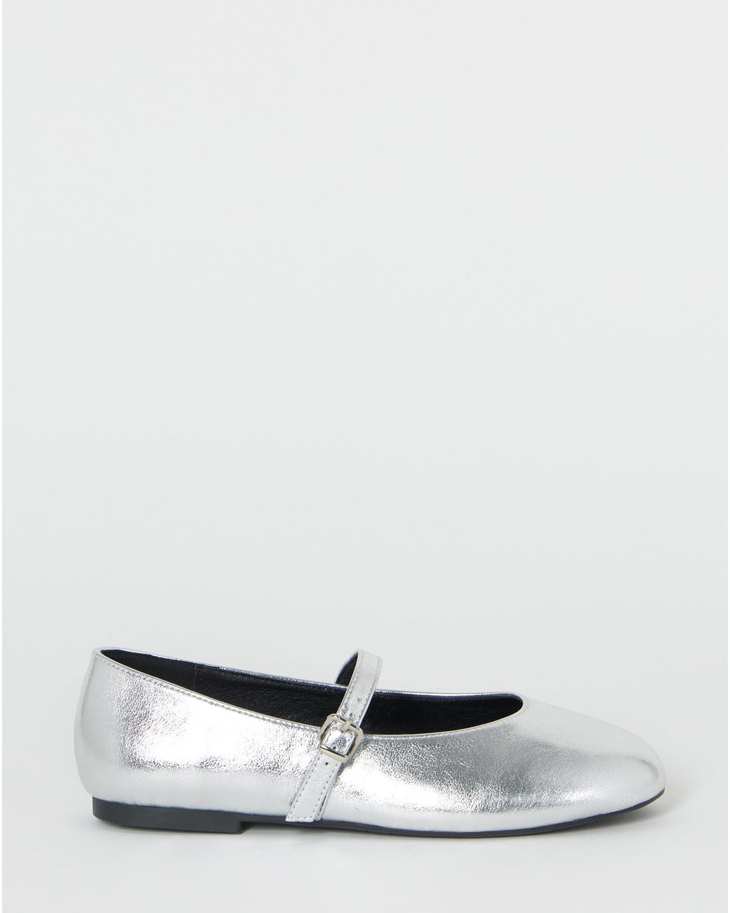 Simply Be Blue Mary Jane Ballerina Wide Fit