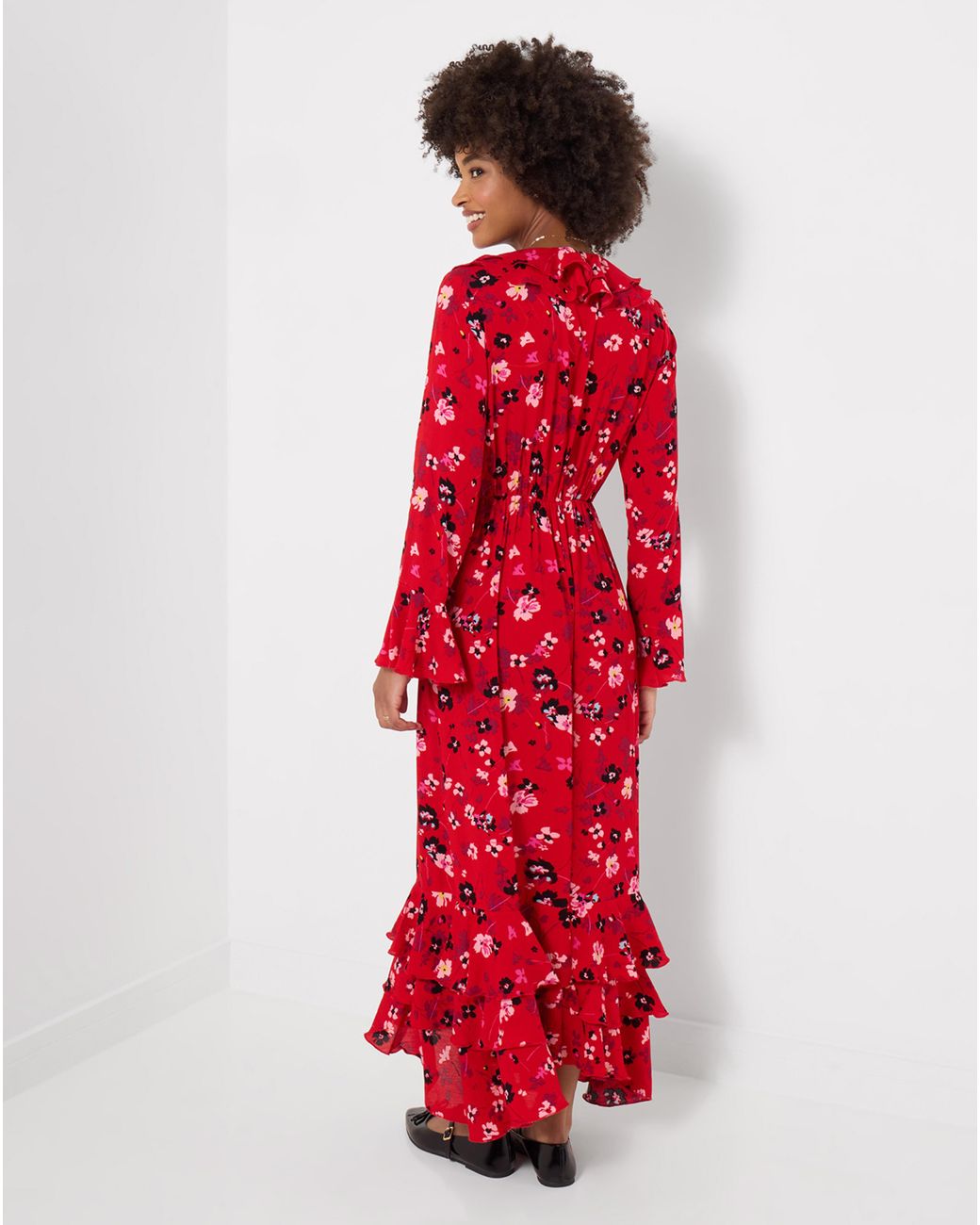 Joe Browns Red Frill Detail Mini Dress