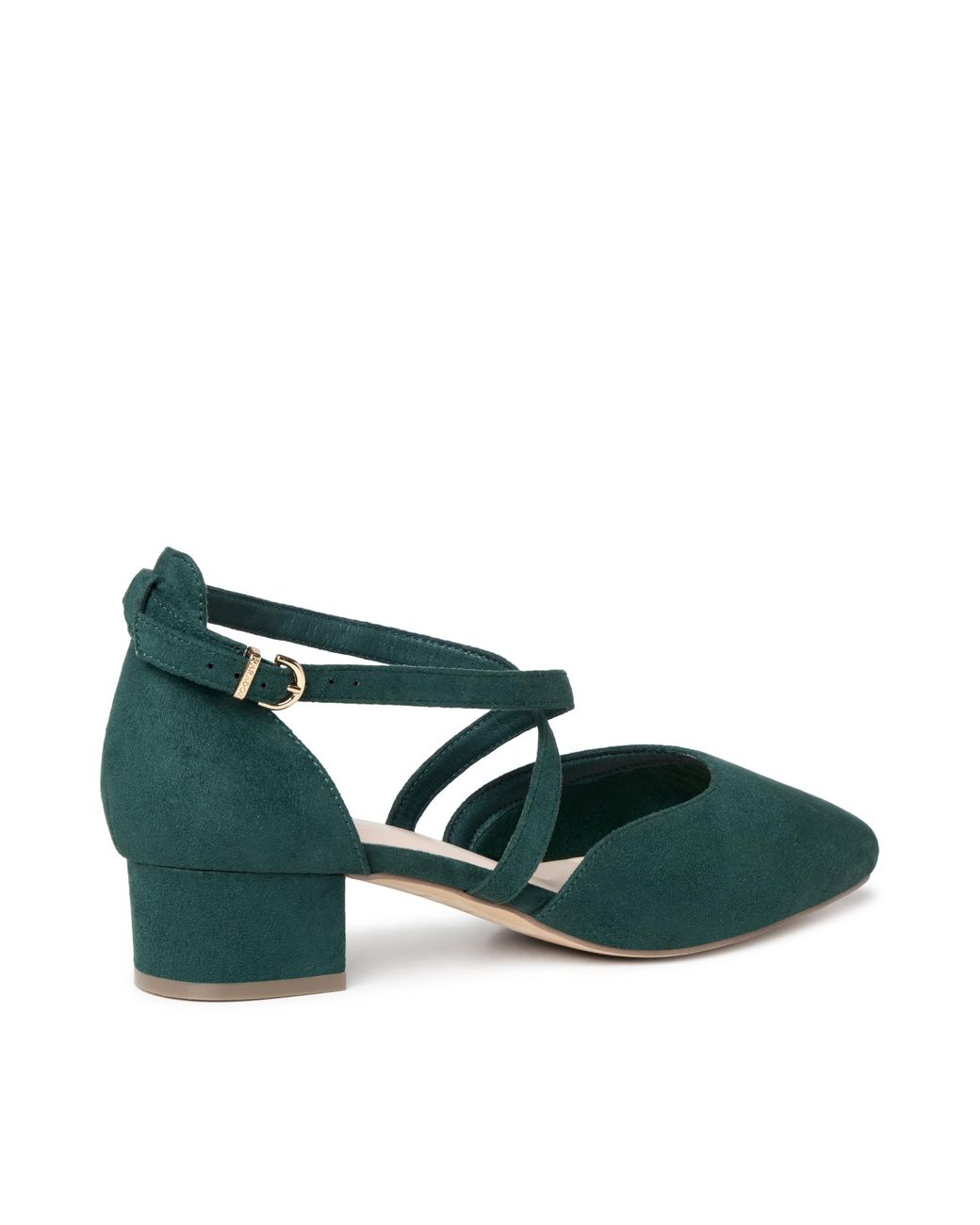 Paradox London Green Gemma Wide Fit Shoes