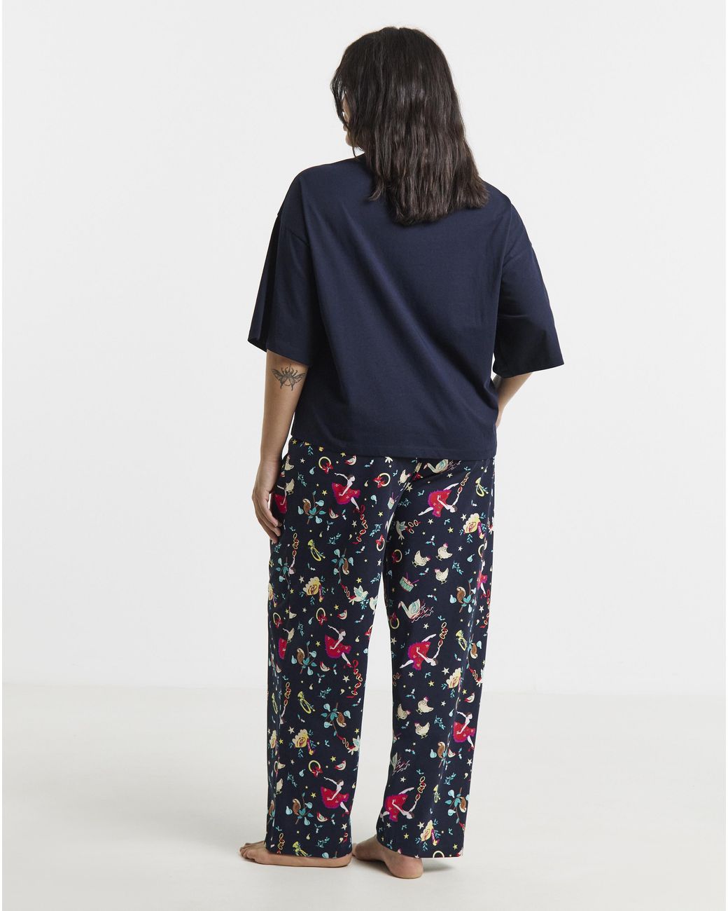 Pretty Secrets Blue 12 Days Of Christmas Graphic Pyjama Set