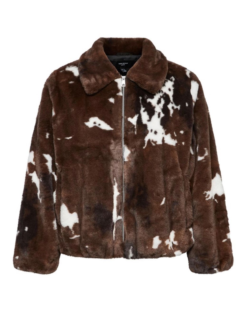 Vero Moda Brown Cow Print Short Jacket
