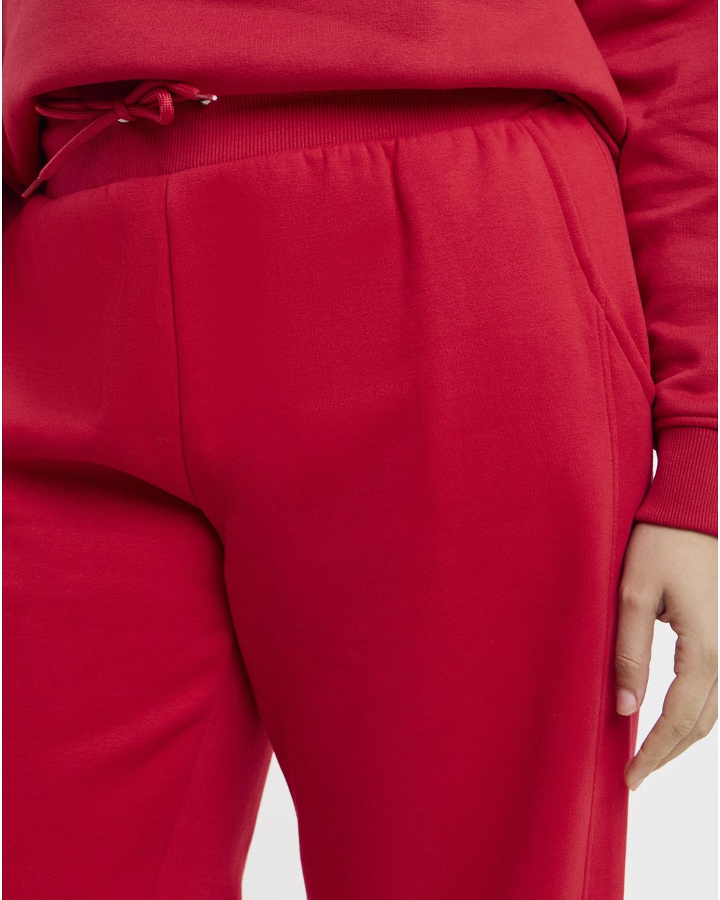 Simply Be Red Barrel Leg Jogger