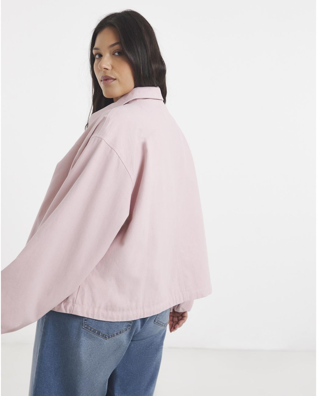 Simply Be Pink Lyocell Short Parka