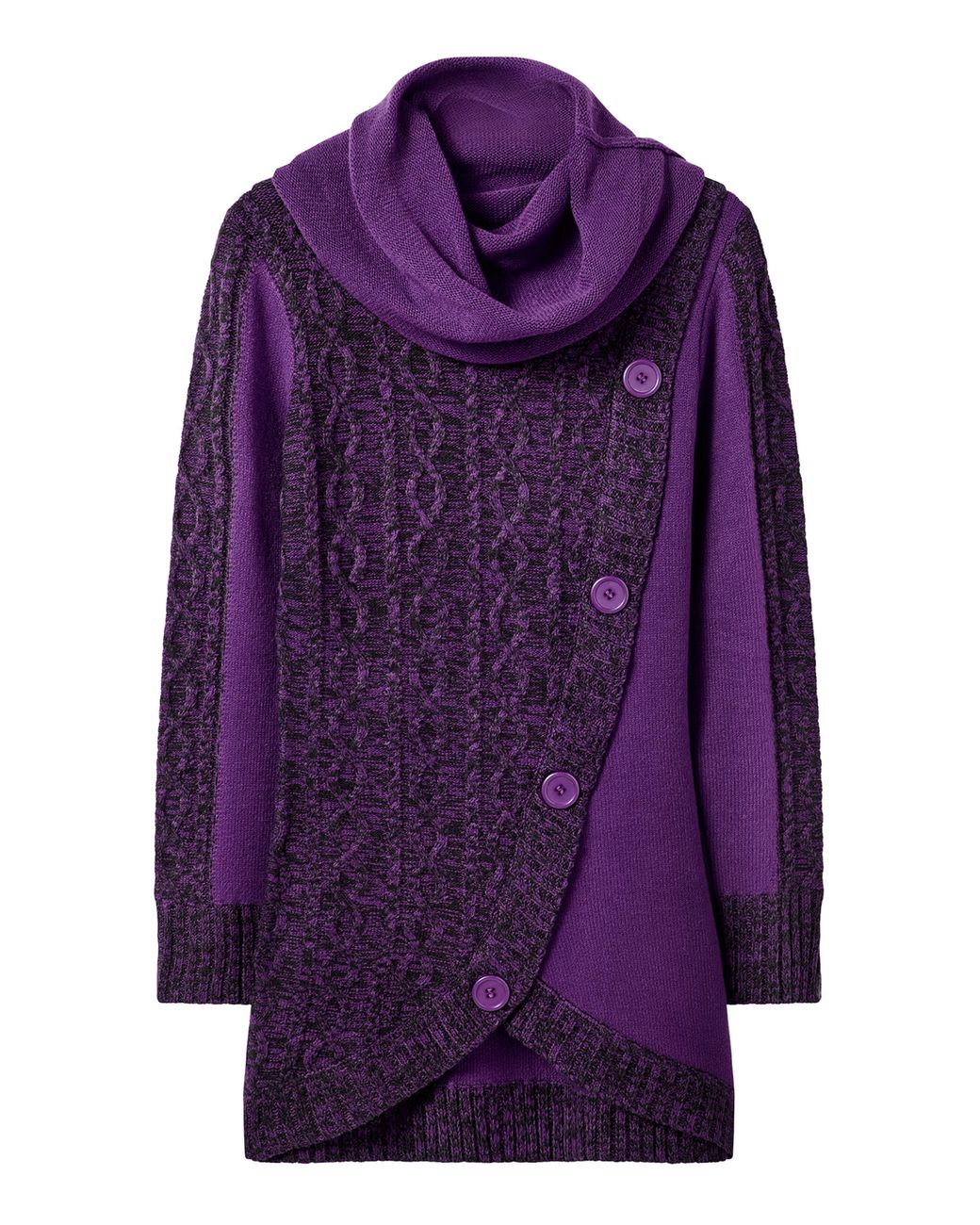 Joe Browns Purple Curiously Cowl Jumper