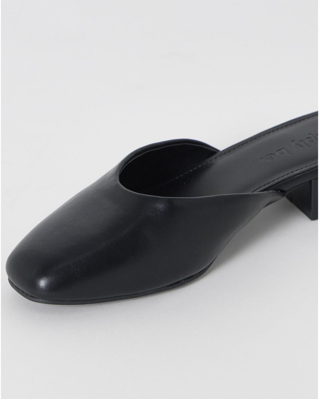 Simply Be Blue Lisa Block Heel Mules Extra Wide Fit