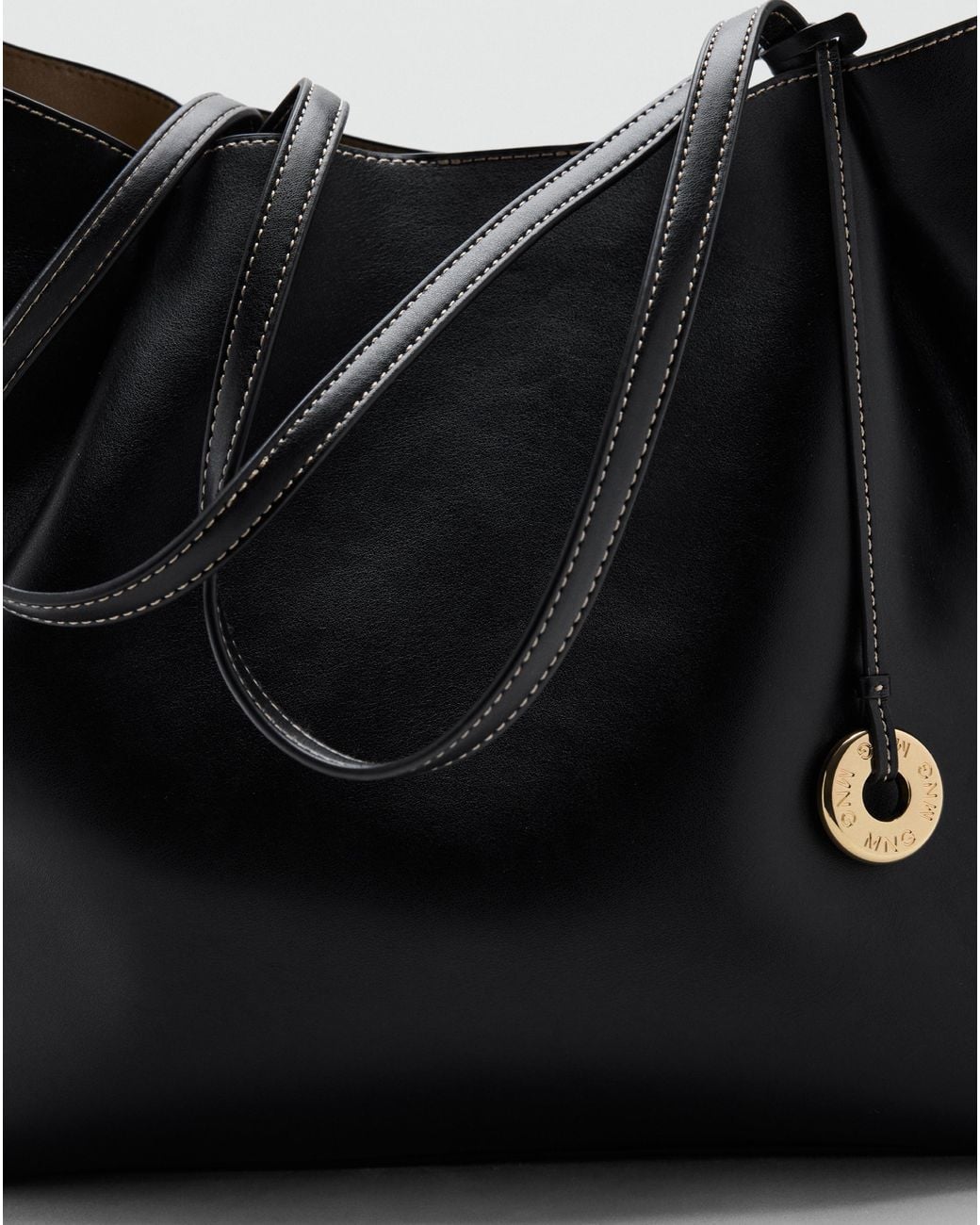 Mango Black Totes Bag Isabel