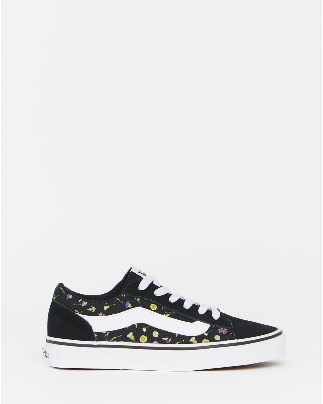 Vans White Vero Leather & Suede Trainers
