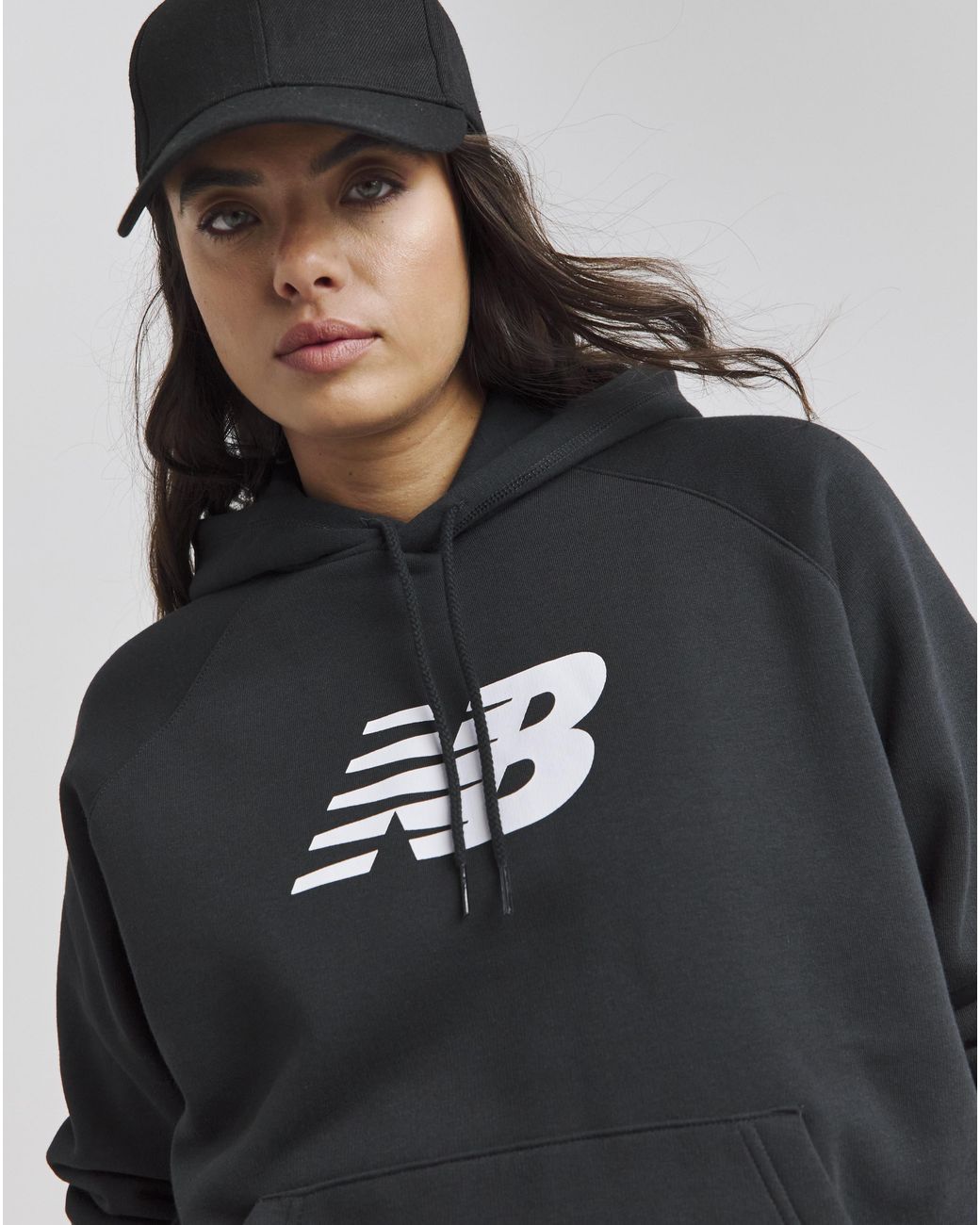 New Balance Black Fleece Overhead Hoodie
