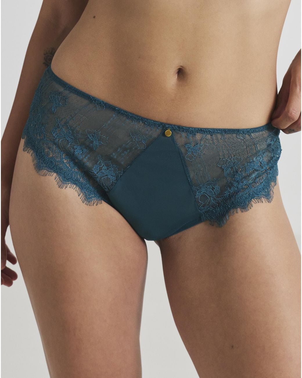 Pretty Secrets Blue Full Brief Knickers