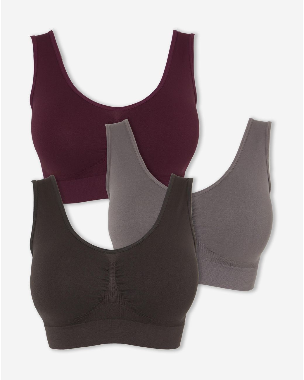 Pretty Secrets Brown 3 Pack Comfort Tops