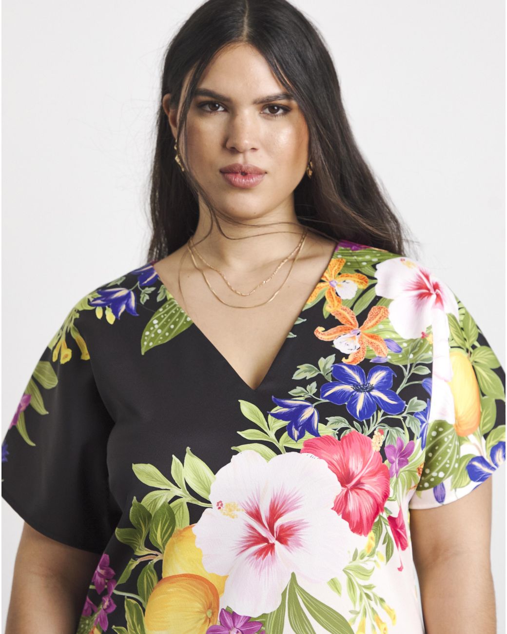 Joanna Hope White Printed Column Dress