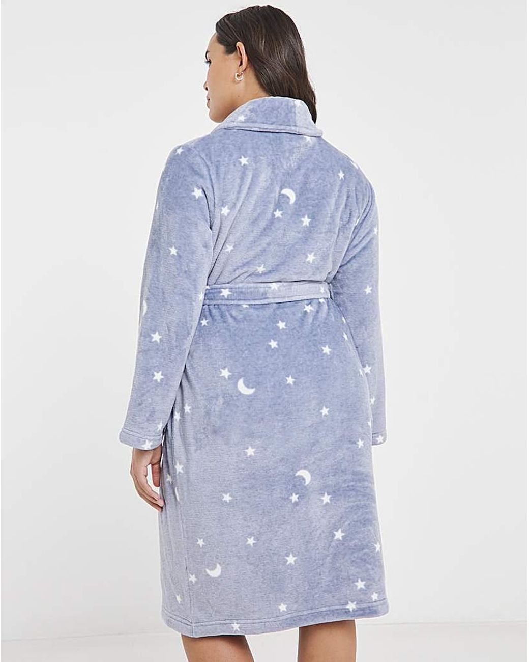 Pretty Secrets Blue Moon & Stars Print Supersoft Gown