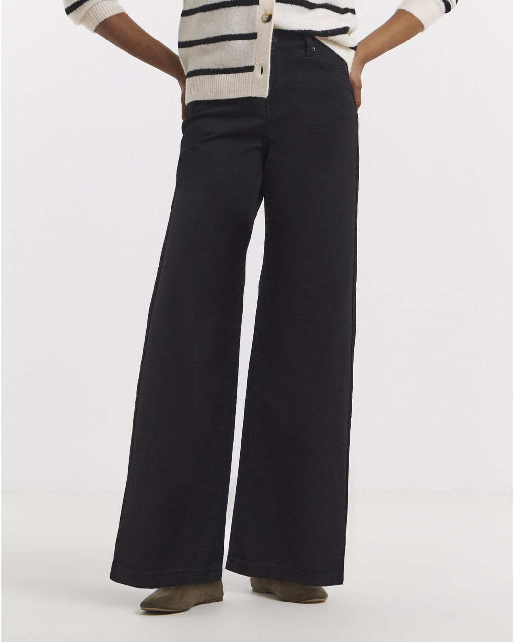 Simply Be Blue 24/7 Wide Leg Jeans