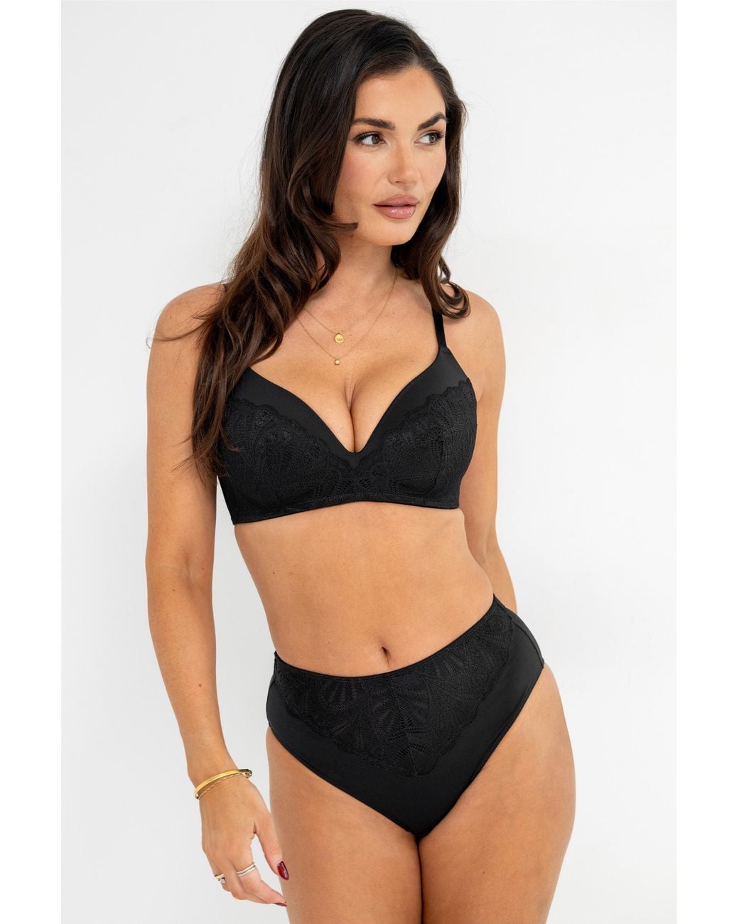 Pour Moi Black Padded Non-Wired T-Shirt Bra