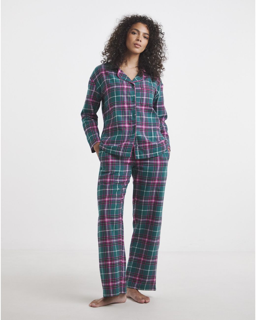 Pretty Secrets Blue Button Up Pj Set