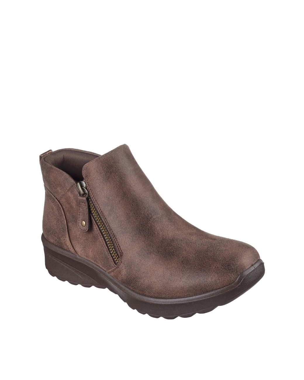 Skechers Brown Microleather Bootie