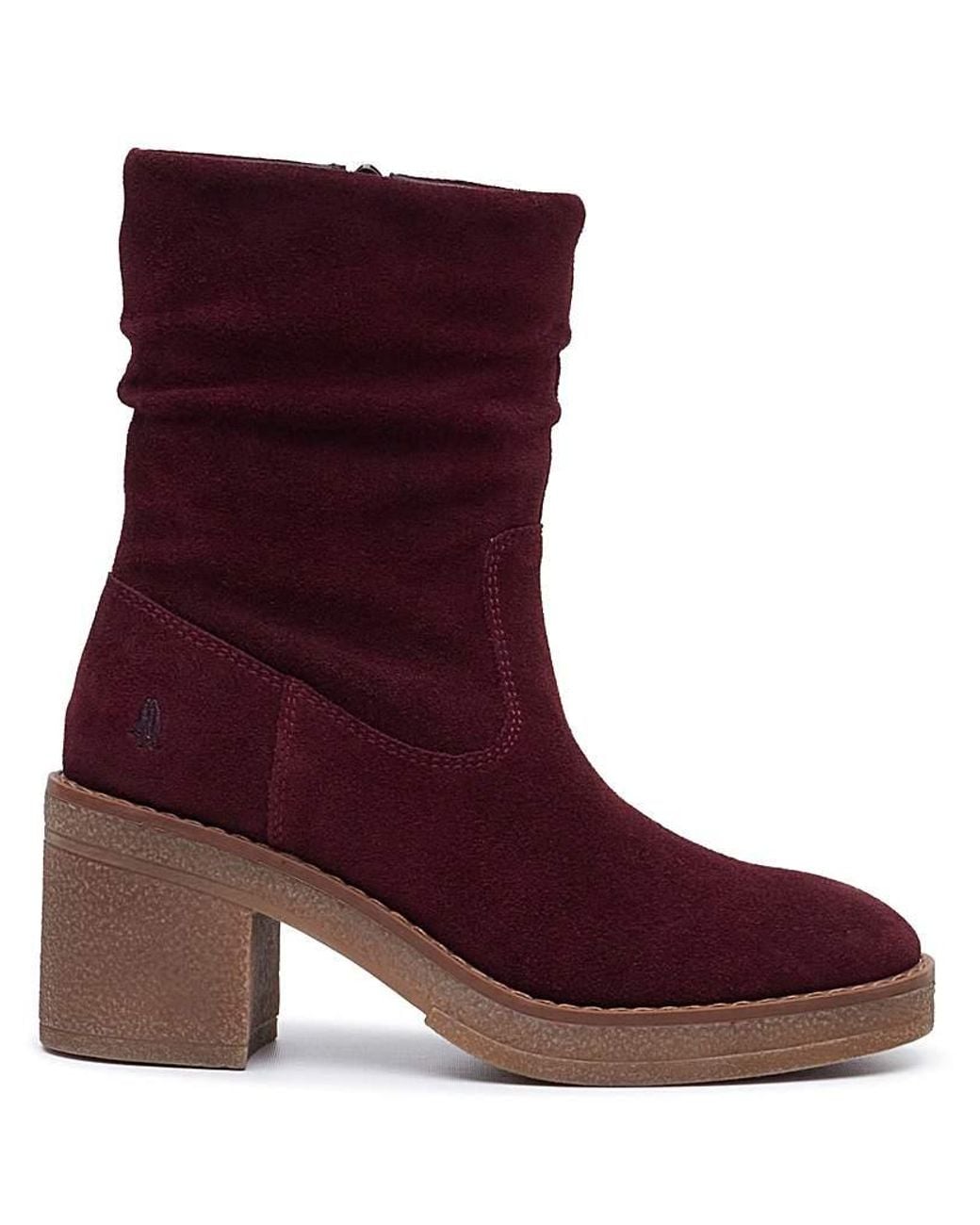 Hush Puppies Purple Flora Ruched Boot